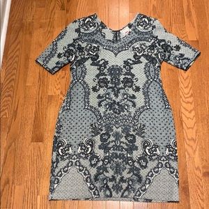 Yoana Baraschi Fleuris Lace Body Sheath Dress